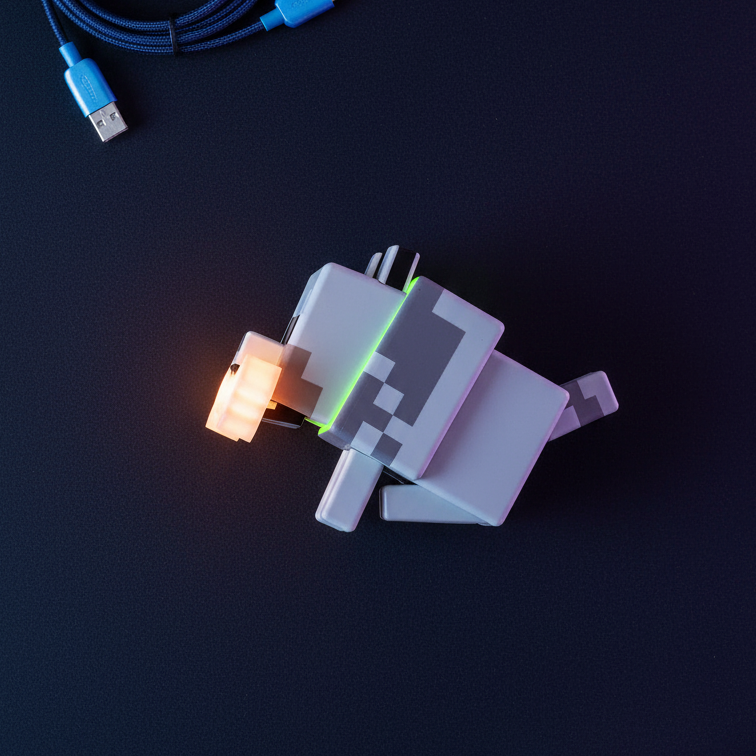 Wolf Dog Night Light RGB